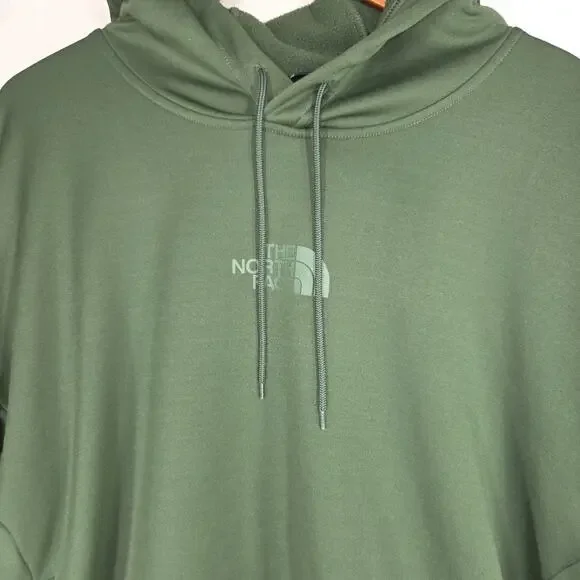 The North Face Hoodie Mens XXL Sweatshirt Pullover Logo Green Winter Cold Fall - Picture 8 of 12
